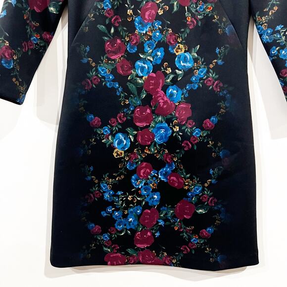 Cynthia Steffe Blythe Floral Lattice Print Scuba Dress - Picture 6 of 10